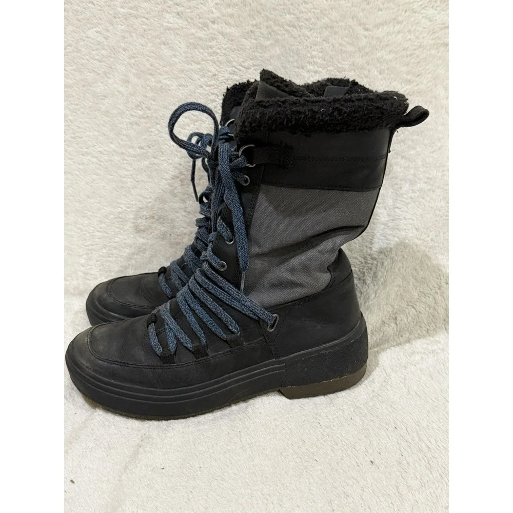 Merrell Polar Winter‎ Boots Haven Tall Lace Up Women's 6 Waterproof Black Gray